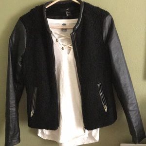 Black Faux leather jacket